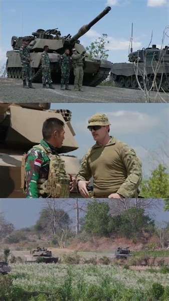 Australia and Indonesia battle tank crews in action during #SuperGarudaShield