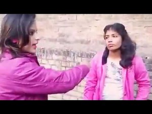 Indian girls street fighting|girl slaps and hits her friend|
