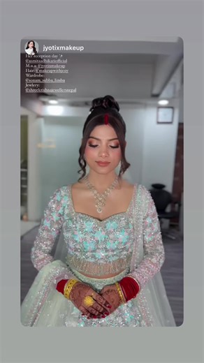 Elegant Nepali Bride Reception Look Inspiration