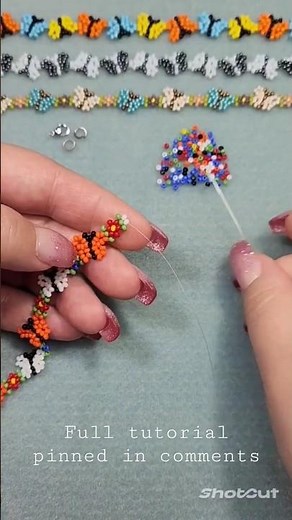 Seed Bead Butterfly Stitch
