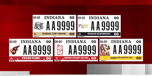New license plate designs available to Hoosiers in 2026