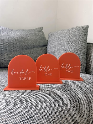 Burnt Orange Table Numbers | Rustic Wedding Table Numbers | Autumn Wedding Decor | Boho Reception Table Numbers | Earthy Event Signage - Etsy