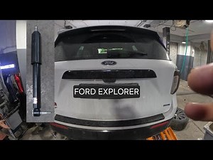 how to replace rear shock absorber ... ford explorer #suspensionsystem #ford #explorer