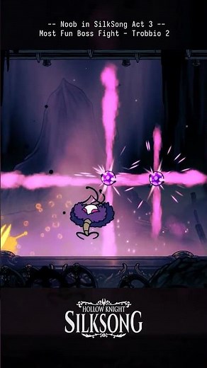 Most Fun Boss Fight in Hollow Knight Silksong - Hornet vs Trobbio in Act 3 #hollowknightsilksong