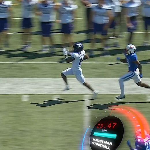 31K views · 1K reactions | last season derius davis clocked 23.47 mph in a game — the fastest run in all of college football *and* the nfl | Los Angeles Chargers | Facebook