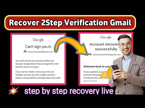 You can't recover your account at this time because Google doesn't have enough info | Can't sign you