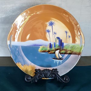 Vintage Noritake handbemalte Lusterware Servierplatte - Etsy.de