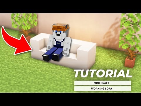 [Minecraft] HOW TO MAKE A WORKING CHAIR (NO MODS!)