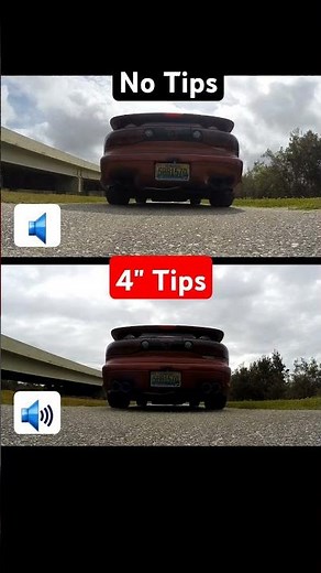 Exhaust Tips Change Sound (part 2 revs)