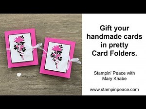Make Pretty Card Folders to gift your handmade cards.