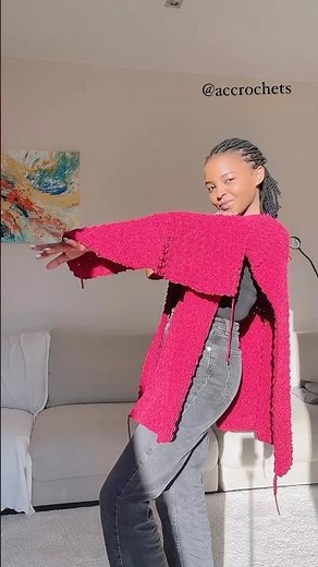 Easy crochet cardigan full tutorial live on Accrochets channel. Tap ▶️ link above to watch #crochet