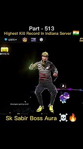 Highest Kill Record In Indian Server 🇮🇳 Part - 513 Sk Sabir Boss Aura ☠️🔥 Wait For End 🤯#freefire