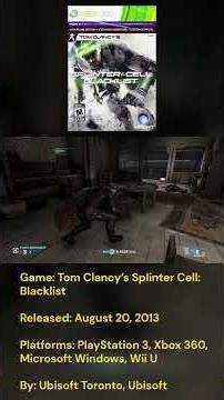 Tom Clancy's Splinter Cell: Blacklist #splintercellblacklist #tomclancy #samfisher #gaming #games