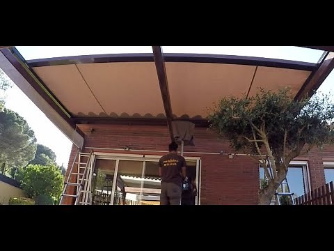 Veranda Hera de Gaviota, con tejido Sistema ZIP (cremallera). Ideal para cubrir una terraza