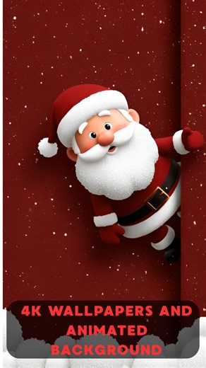 4K Santa Claus Animated Holiday Wallpaper   Static Christmas Backgrounds | 10s Festive Video Loop & 4K JPG Phone Set | Digital Download - Etsy UK