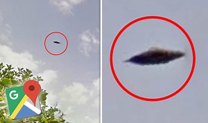 Google Maps UFO: Flying saucer caught in Google Maps Street View