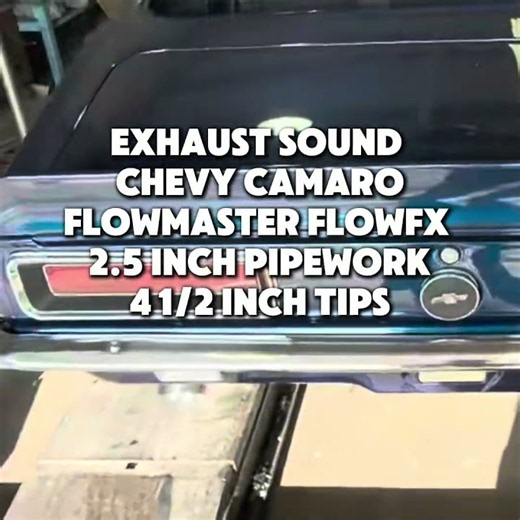 Exhaust sound Chevy Camaro FlowFx mufflers 2.5 pipework and 4.5 in tips #sanantonio