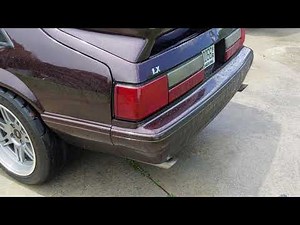 Fox body mustang with flowmaster flowfx mufflers