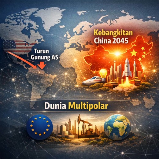 🌏 Imbas Serangan Iran & Pergeseran Kekuatan Global Bagaimana kebangkitan China, posisi Amerika Serikat, dan strategi Indonesia membentuk dunia multipolar? 💡 Slide ini mengulas: 1️⃣ Pergeseran Kekuatan Global: China vs Amerika, dunia multipolar 2️⃣ Kritik Kondisi Internal Indonesia: kejujuran radikal & penegakan hukum 3️⃣ Politik Luar Negeri Indonesia: diplomasi asertif & posisi strategis 4️⃣ Peran Media & Budaya Masyarakat: kritik media dan karakter bangsa 5️⃣ Menuju Indonesia Emas 2045: keber
