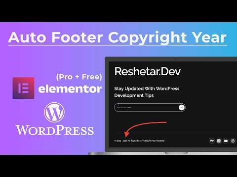 Auto Update Copyright Year in WordPress Footer (2 Methods)