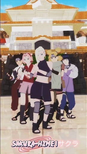 【MMDナルトNARUTO】2 Phut Hon Funk Dance! Ino, Sakura, Temari, Tenten & Hinata Hyuga #mmd #naruto #shorts