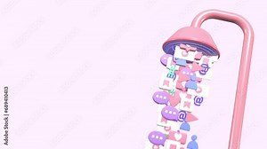 animated social media engagement, increasing social media engagement and social media growth concepts animation. suitable for explainer video, social media management and marketing content.