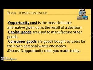 Basic Economic Terms
