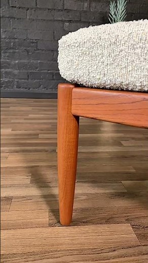 Swedish Modern Teak Stool by Folke Ohlsson for Dux