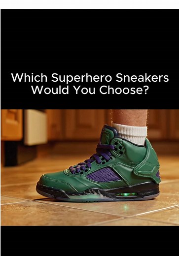Choose Your Favorite Superhero Sneakers Now!
