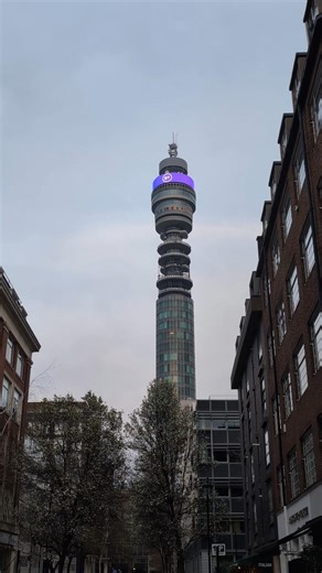 BT tower London in spring 🌱