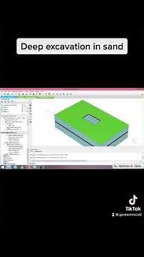 Deep Excavation in Sand Using Plaxis 3D