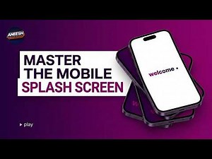 Modern Splash Screen Design 🔥 UI/UX App Intro Screen Tutorial