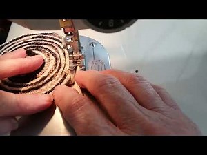 rope bowl how to demo for adding yarn to rope bowls