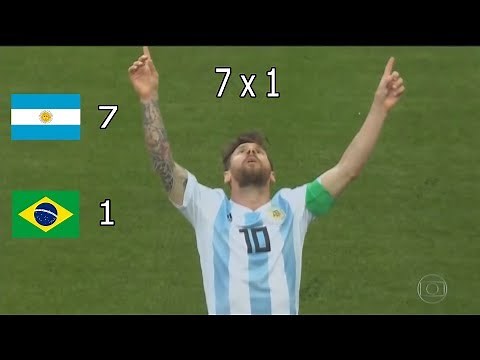 Argentina 7 x 1 Brasil - Copa América 2019 - Semifinal - Paródia