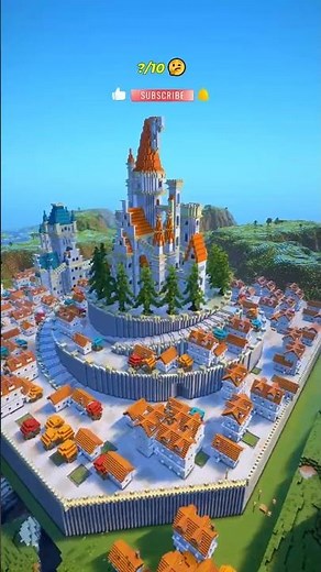 I Built a Perfect KINGDOM for Villagers 😳🏰 #minecraft #shorts
