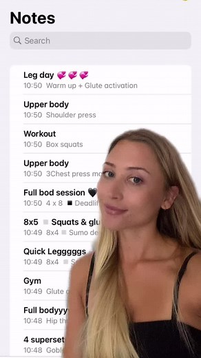 Pls tell me I’m not the only one with a notes app that look like this #fittok