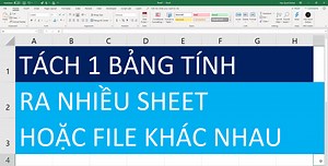 Cách tách dữ liệu từ một sheet ra nhiều sheet trong Excel - Học Excel Online Miễn Phí