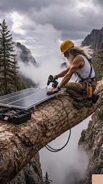 From Fallen Tree to Luxury Cliff House – Unreal Mountain Build!