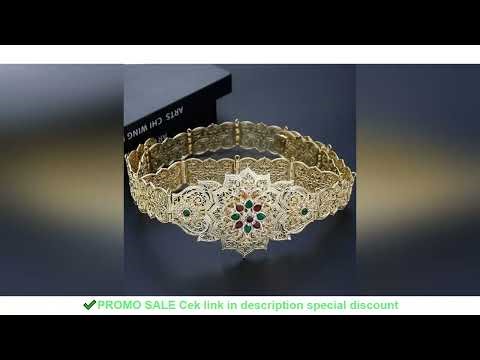 Sunspicems Chic Morocco Caftan Belt European Women Crystal Waist Chain Belt Arabic Bride Jewelry Adj