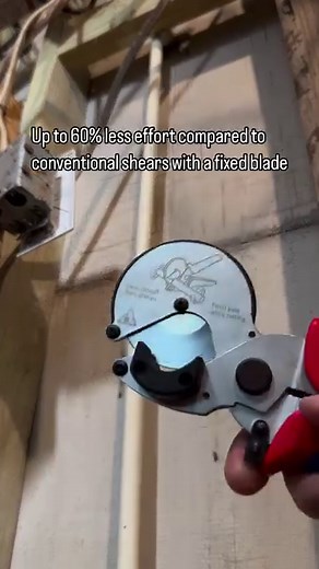 Incredibly easy composite pipe cutters from Knipex. They claim 60% less effort than traditional shears. The cuts were perpendicular/straight too. Model: 90 25 25 Price: $159 Made in Germany @knipex_northamerica @knipex_official #knipex #pvc #cpvc #plumber #plumbing #remodel #handyman #handtools #madeingermany | TOOLS by Design