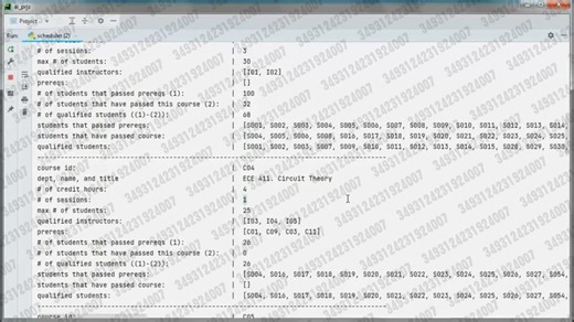 2025.12.07 【Prototype Project】类调度  Python  初始数据