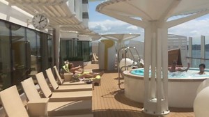 A beautiful spa area open to all guests on the AIDAprima. Inside and out is wow. | John Heald