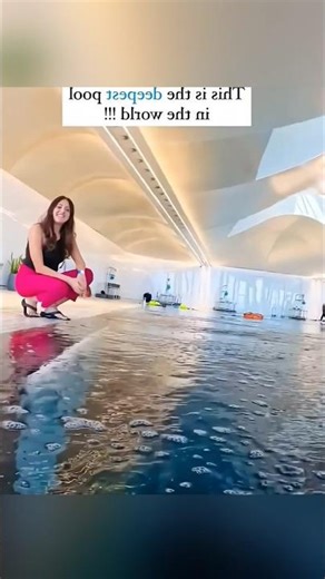 This is a very deep swimming pool!!