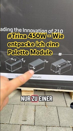 #Trina 450W Module - Wie entpacke ich eine Palette Module #balkonkraftwerk #diy #tips