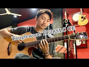 Review singkat & Tes suara gitar Tanglewood TE28SLN CE (Original)