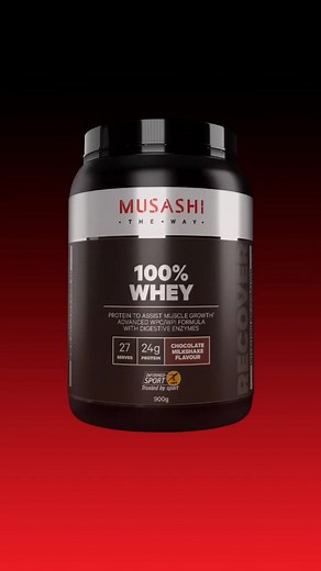 Musashi 100% Whey Protein Powder for Premium Post-Workout Nutrition