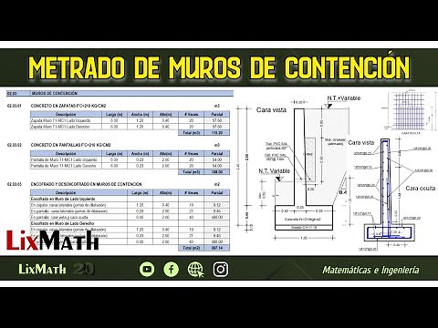 Metrado de Muros de Contención