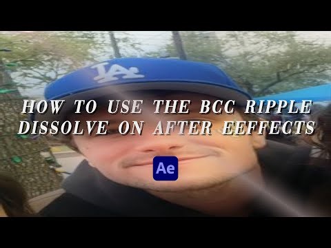 How To Use The BCC Ripple Dissolve Effect | After Effects