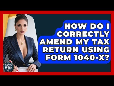 How Do I Correctly Amend My Tax Return Using Form 1040-X? - Avoiding Common Legal Mistakes