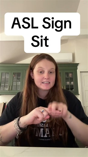 Learn How To Sign "Sit" in ASL for Beginners | American Sign Language #shorts